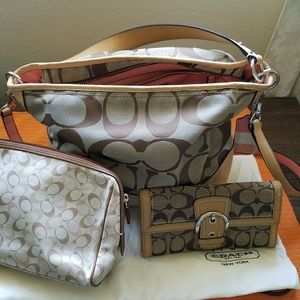 Coach Bag w/Wallet and Make~up bag